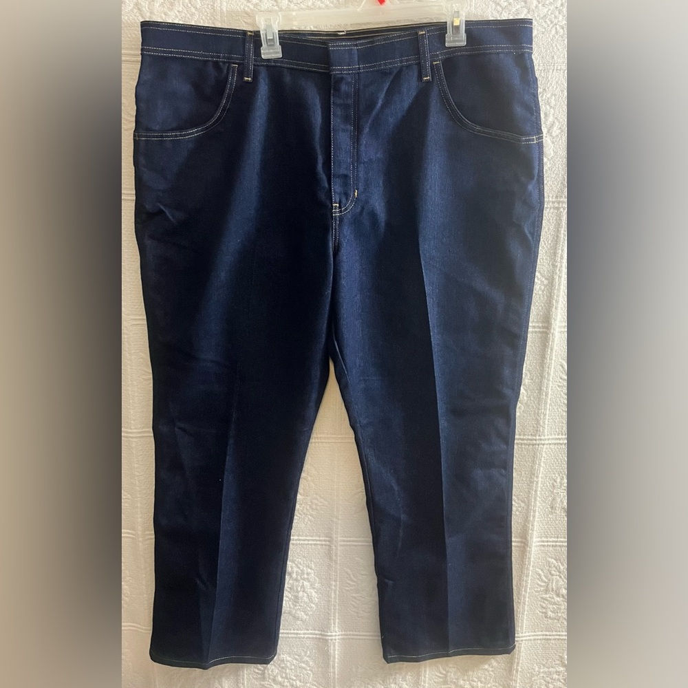 Vintage Kmart Basic Editions Navy Comfort Stretch Jeans NWT Deadstock 44x29